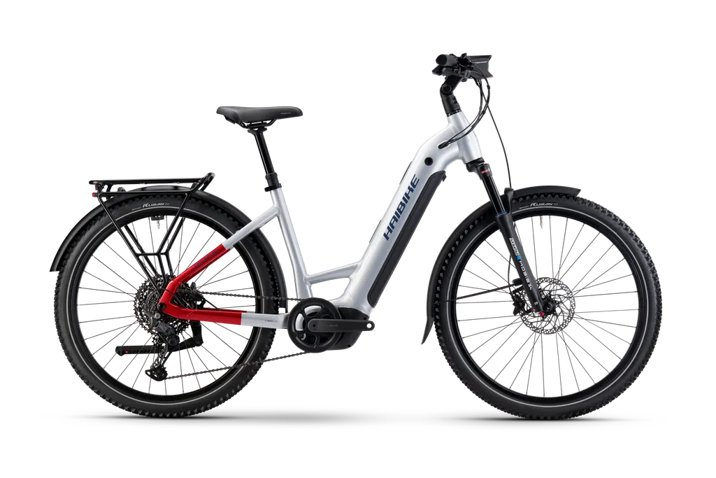 HAIBIKE TREKKING 7 LOW / C1 soft grey/red/blue - glossy 2026