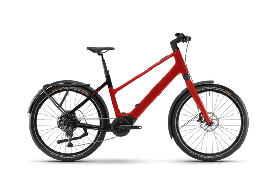 Winora iRide Pure X10 HIGH Unisexe chrystal red / black - glossy